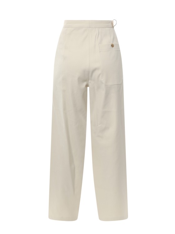 Shop Le 17 Septembre Cotton Trouser With Frontal Pinces In Neutrals