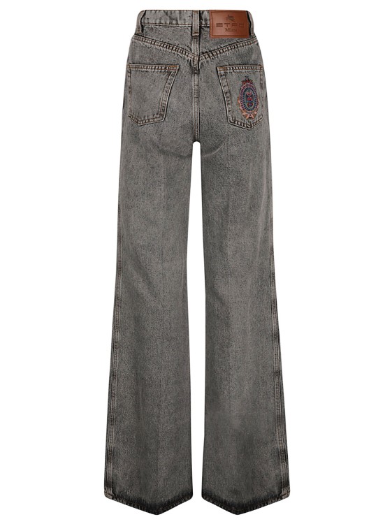 Shop Etro Grey Flared Jeans