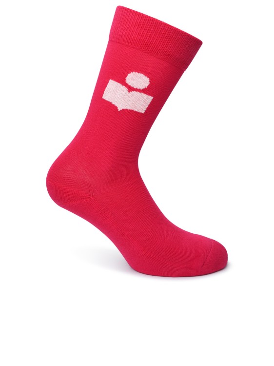 Isabel Marant Étoile Cotton Blend Socks Fuchsia In Red