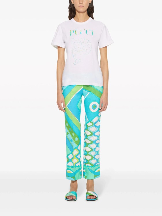 Shop Pucci T-shirt Logo-print White