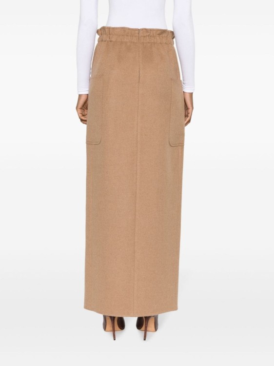 Shop Max Mara Straight Skirt In Brown