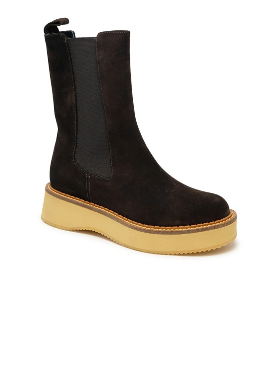 Paloma Barceló Brown Suede Klark Crosta Boots In Black
