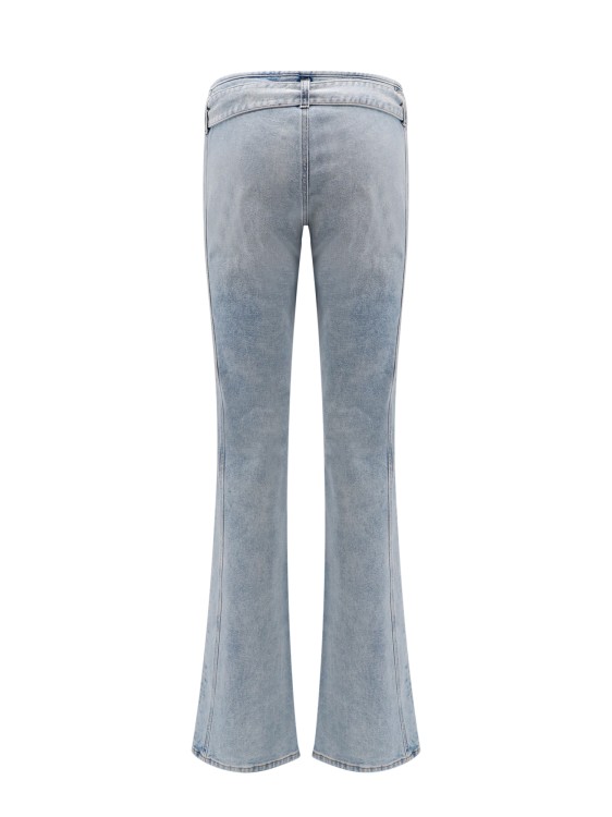 Shop Diesel Cotton Jeans With Metal Oval-d Logo In Grey