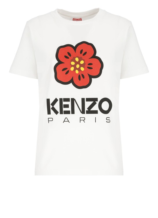 Shop Kenzo White Cotton Tshirt