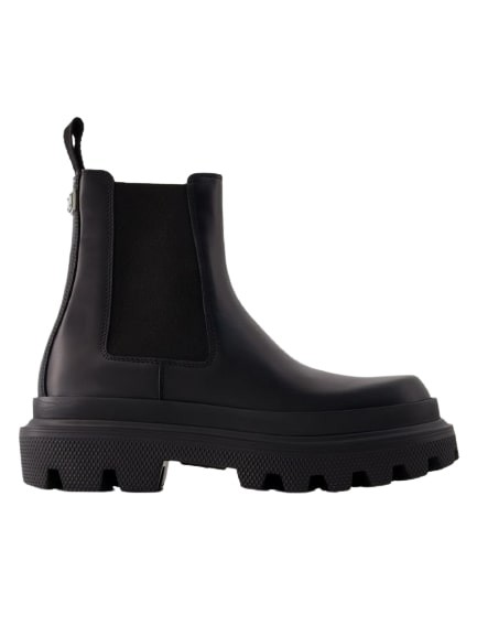 Dolce & Gabbana Chelsea Boots - Leather - Black