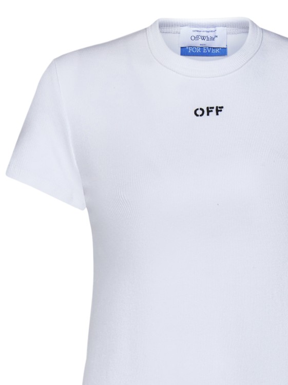 Shop Off-white White Slim Fit T-shirt