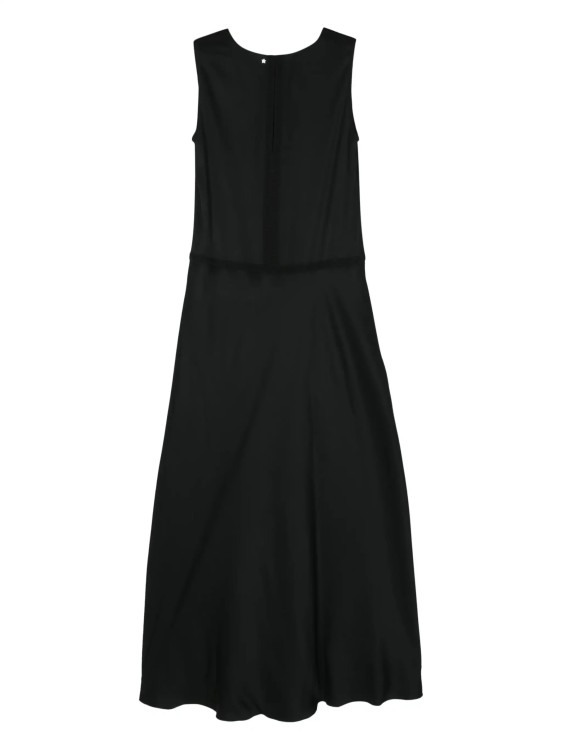 Shop Lorena Antoniazzi Black Crepe Midi Dress