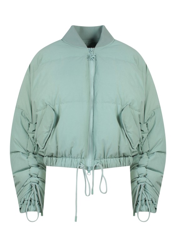 Krizia Padded And Quilted Cropped Jacket In Grey