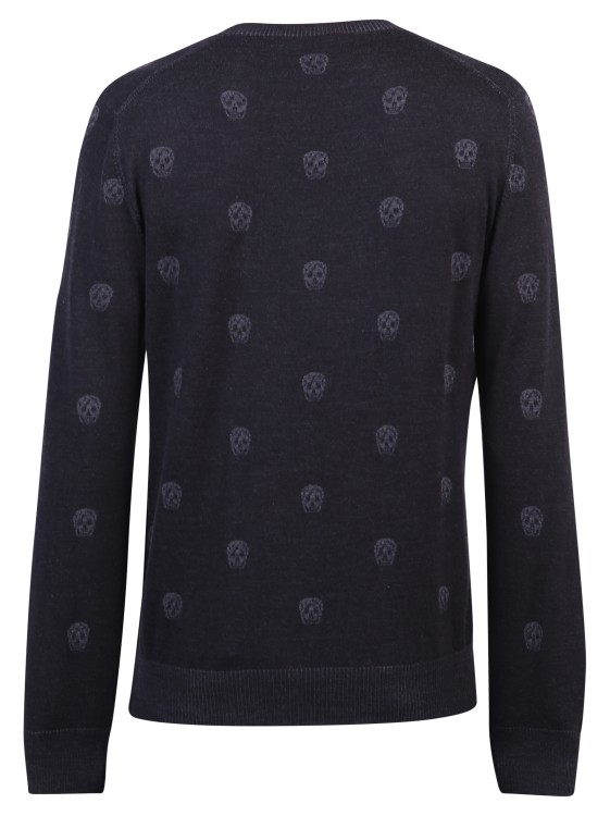 Shop Alexander Mcqueen Intarsia Wool Sweater In Black