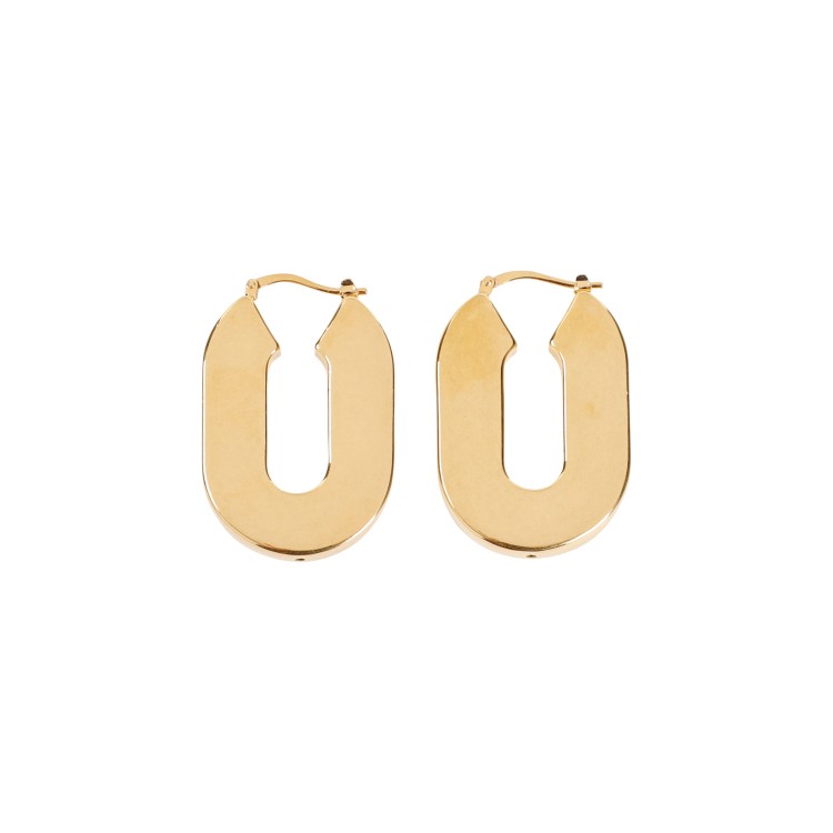 Shop Jil Sander Gold Eco Brass Earrings