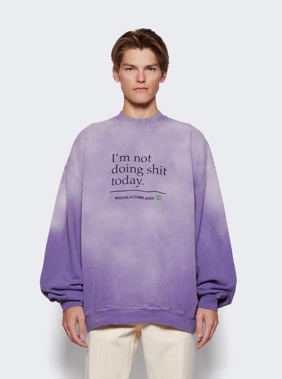 Purple 'I'm Not Doing Shit Today' T-Shirt