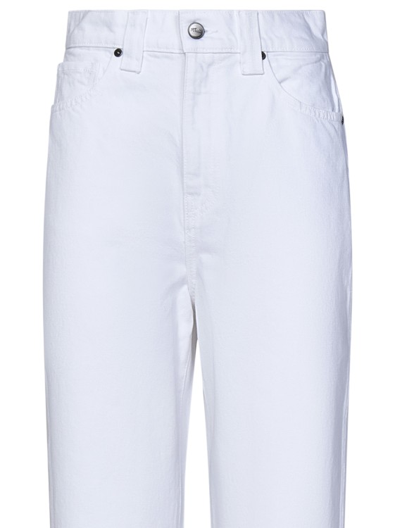 Shop Khaite Ny Shalbi Slim Fit Jeans In White