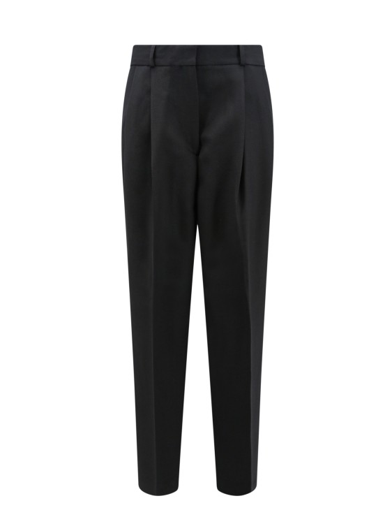 Shop Totême Trouser With Double Pince In Black