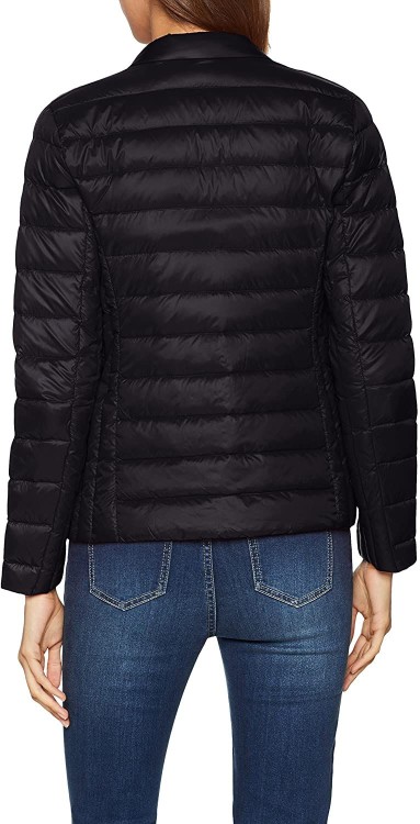 Armani Exchange Packable Quilted Down Jacket In Black