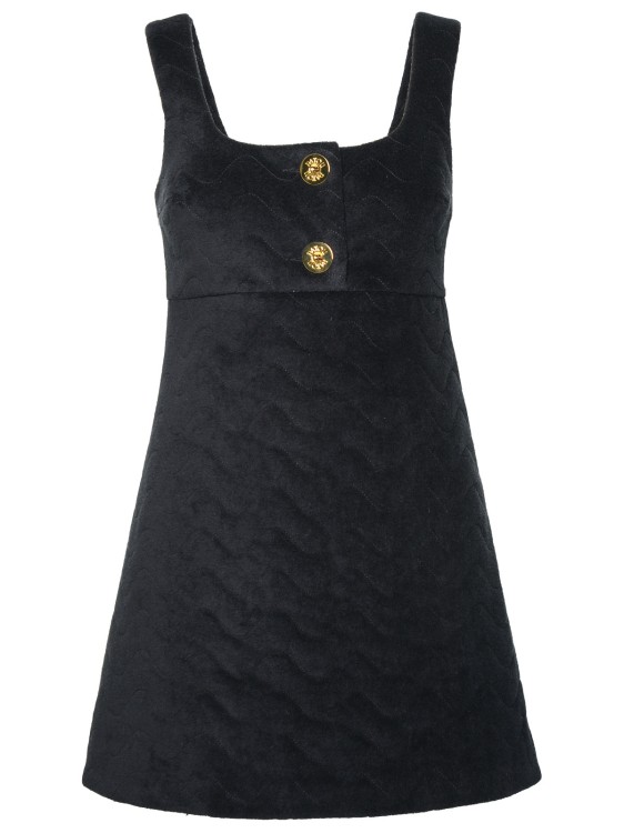 Shop Patou Black Cotton Dress