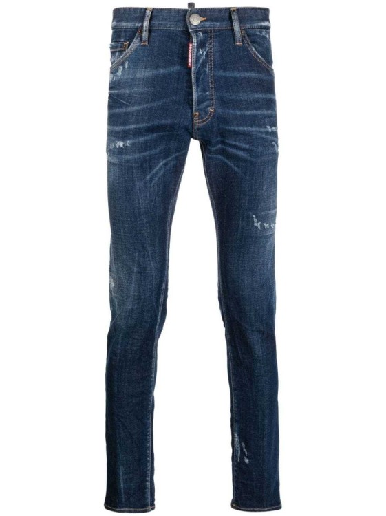 Dsquared2 Trendy Distressed-finish Tapered-leg Denim Jeans For Men In Black