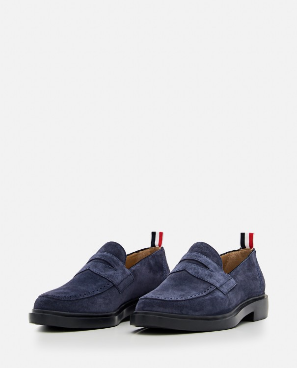Shop Thom Browne Leather Classic Penny Loafer In Black