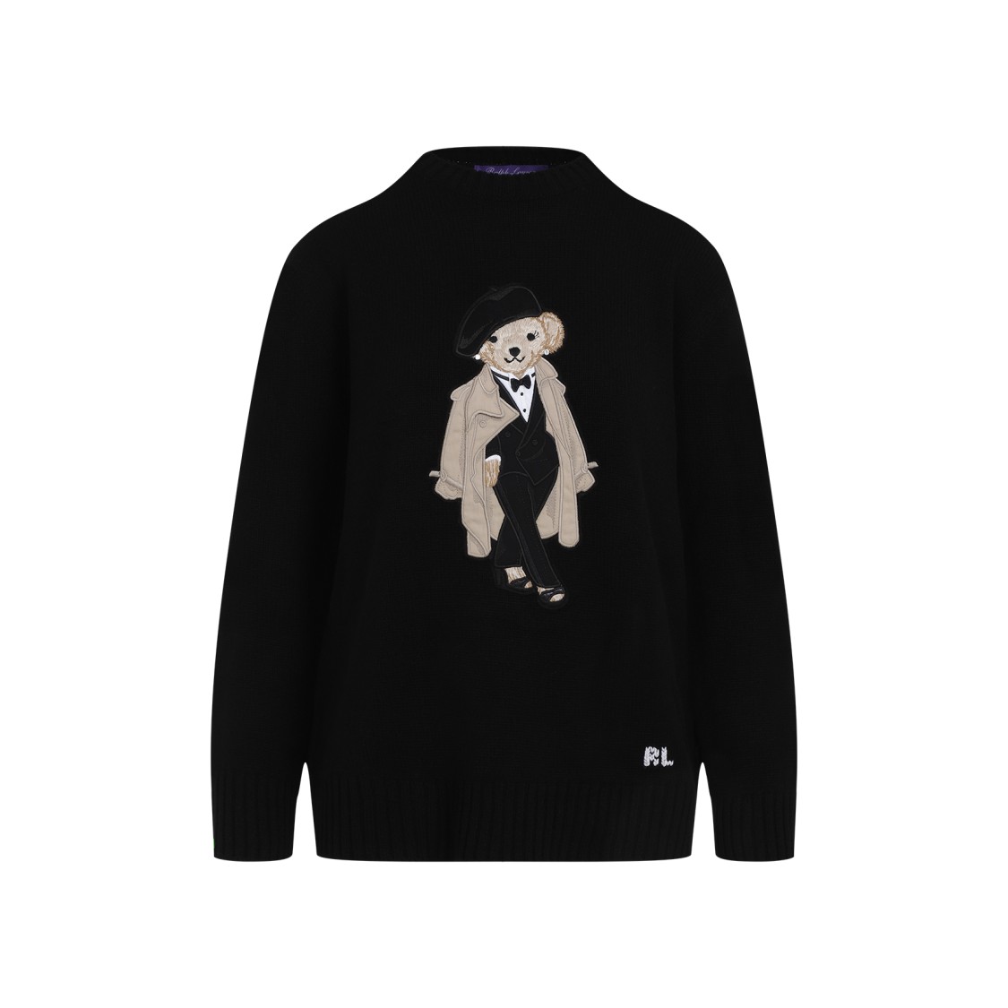 Polo Ralph Lauren Bear Pullover In Black