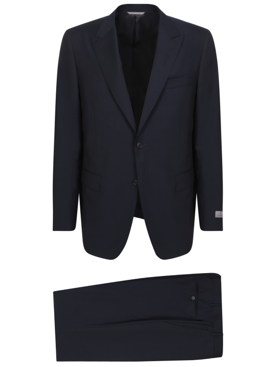 Canali Single-breasted Jacket Black Suit