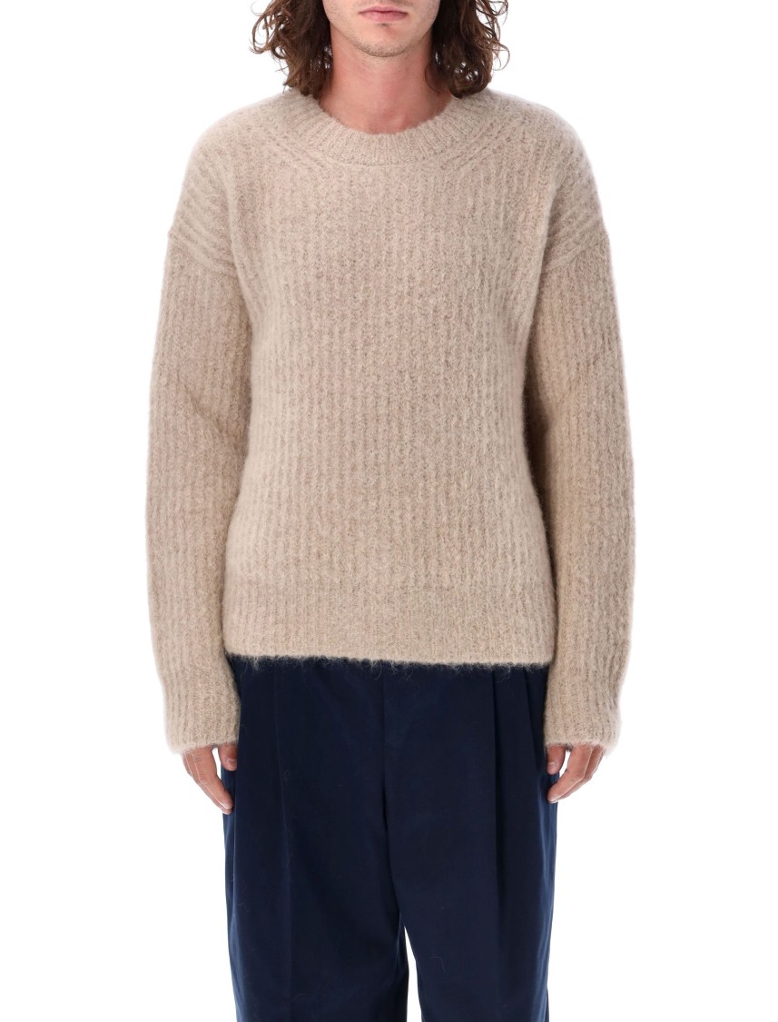 Shop Ami Alexandre Mattiussi Ami Hair Mohair Sweater In Neutrals