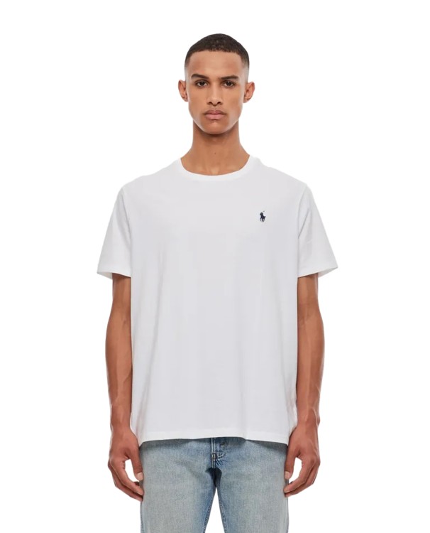 Shop Polo Ralph Lauren Short Sleeve-t-shirt In White