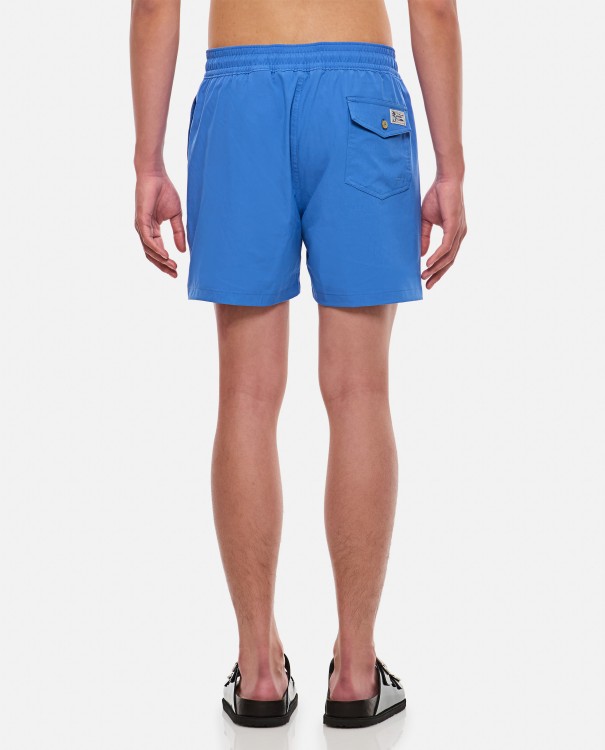 Shop Polo Ralph Lauren Mid Trunk Swimshorts In Blue