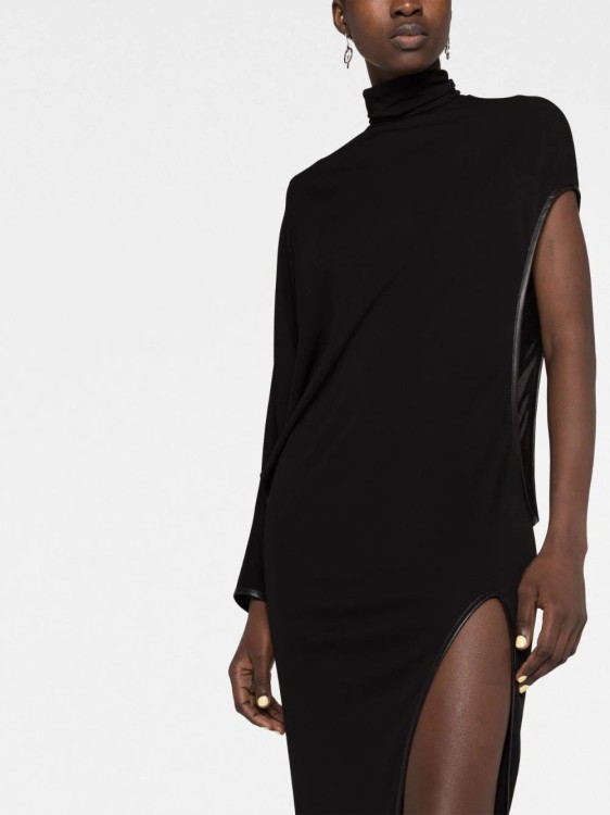 Shop Tom Ford Black Asymmetric Cut-out Maxi Dress