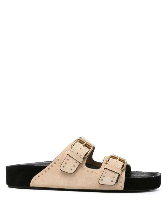 Shop Isabel Marant Lennyo Buckle Sandals In Neutrals