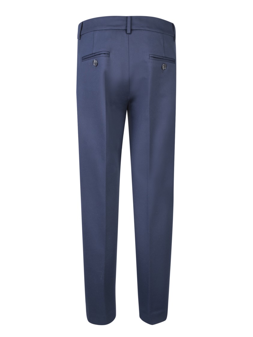 Blanca Vita Tailored Straight Trousers With Luxurious Fabric Blend And Elegant Finish In Blue