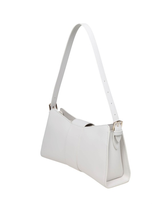 Shop Furla Metropolis Remix Shoulder Bag In Marshmallow Color Leather In White
