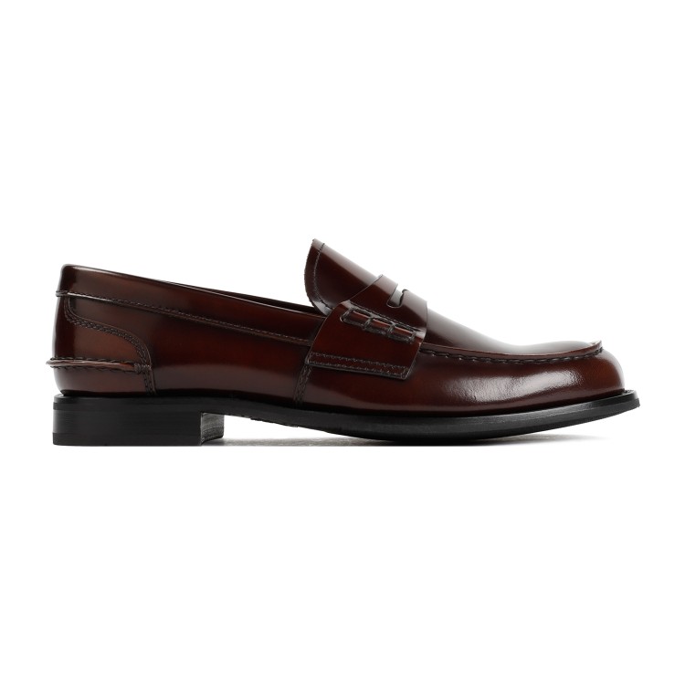 Shop Church's Tabac Leather Pembrey Loafers In Black
