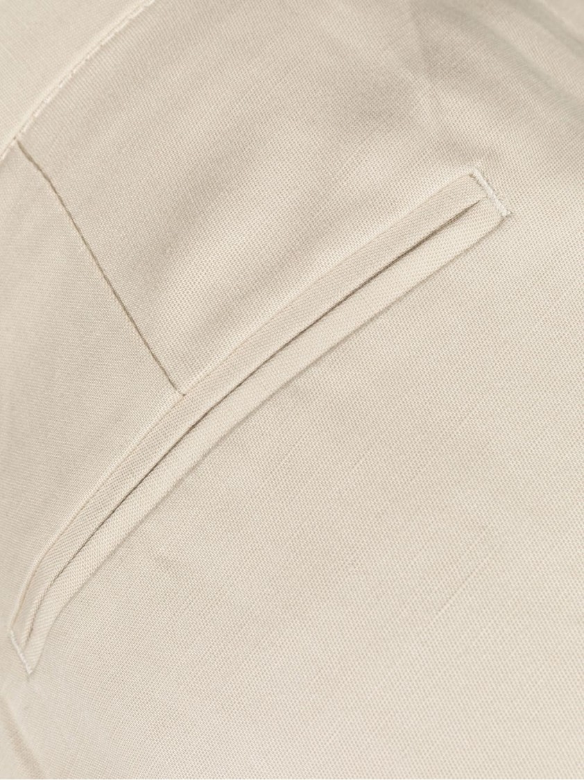 Msgm High-waisted Relaxed-fit Trousers In Neutrals