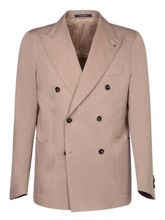 Shop Tagliatore Cotton And Wool Suit In Pink