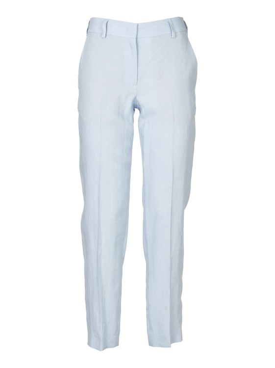Shop Paul Smith Light Blue Slit Pocket Trousers In White