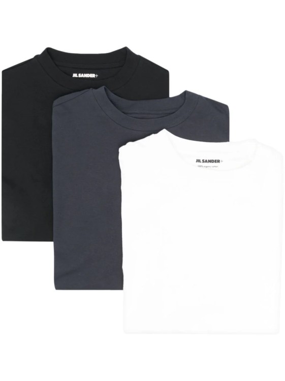 Jil Sander Multicolored Logo T-shirt (3 Set) In White