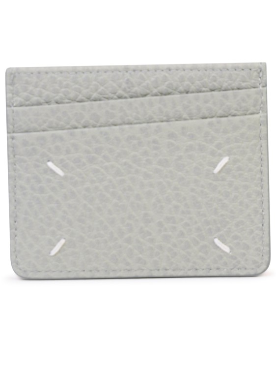 Shop Maison Margiela 'four Stitches' Leather Card Holder Ansiette In White