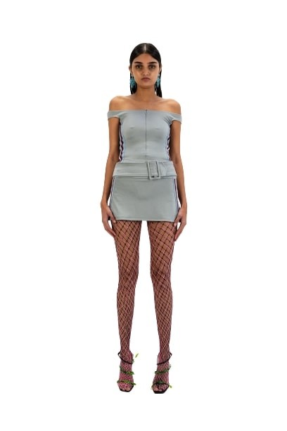 Maisie Wilen Magnet Skirt In Grey
