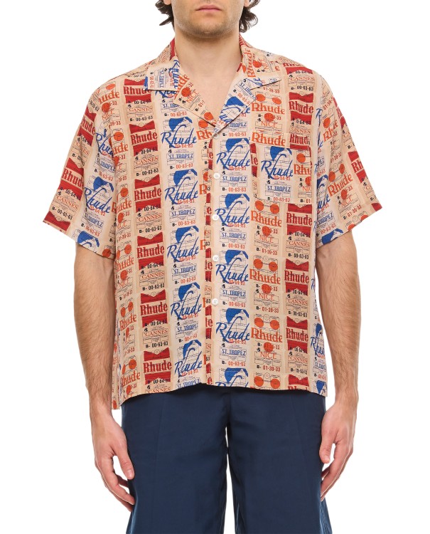Shop Rhude Voyage De  Silk Shirt In Multicolor