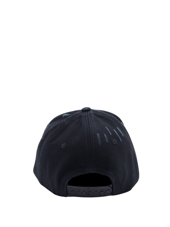 Shop Palm Angels Used Effect Cotton Hat In Black