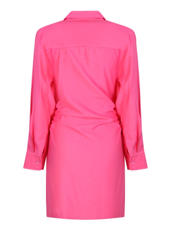 Shop Jacquemus Pink Bahia Mini Dress