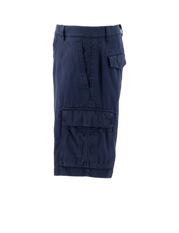 Shop Brunello Cucinelli Blue Bermuda Shorts In Black