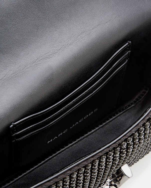 Shop Marc Jacobs Black Fixed Curb Chain Shoulder Strap Bag