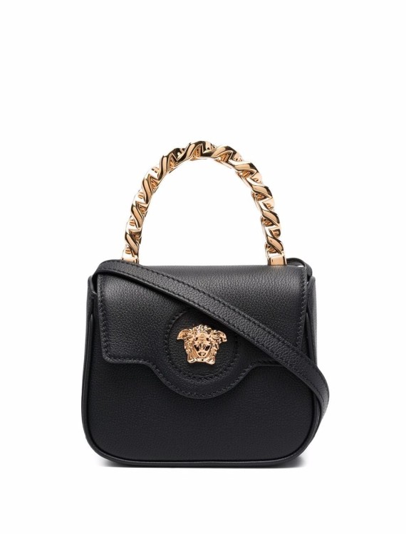 Versace La Medusa Mini Bag In Black