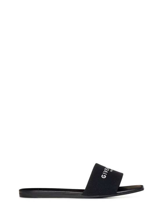 Shop Givenchy Flat Black Slides