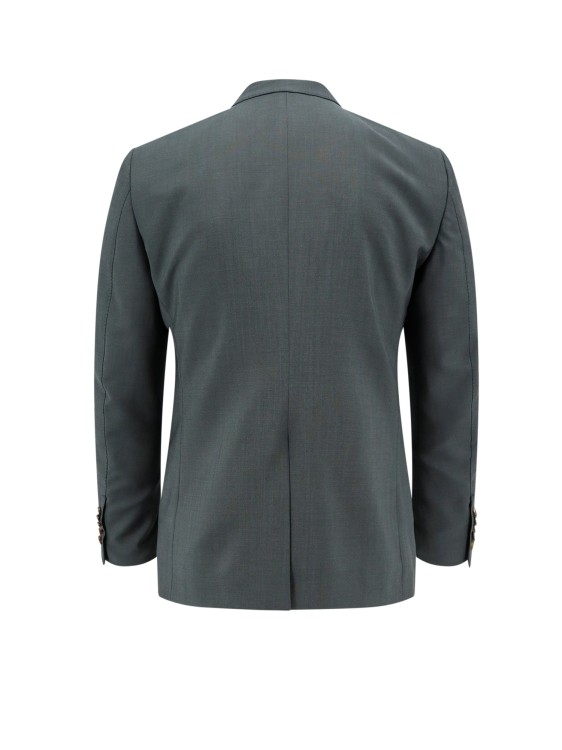 Shop Gucci Mohair Wool Suit With Web Label In Grey