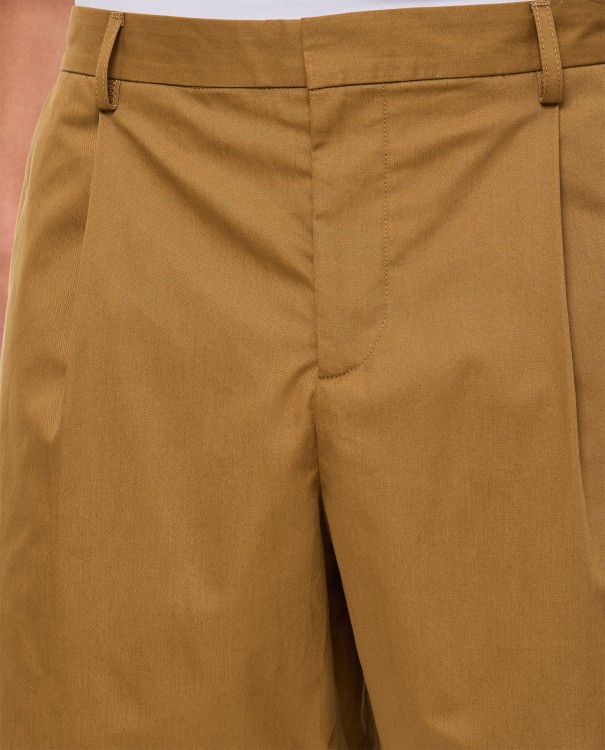 Shop Apc Cotton Shorts In Brown