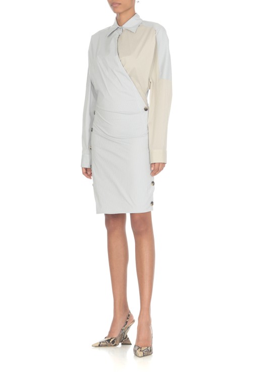 Shop Philosophy Di Lorenzo Serafini Dress With Buttons In White