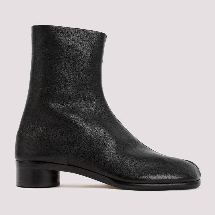 Maison Margiela Brown Tabi Ankle Boots In Black