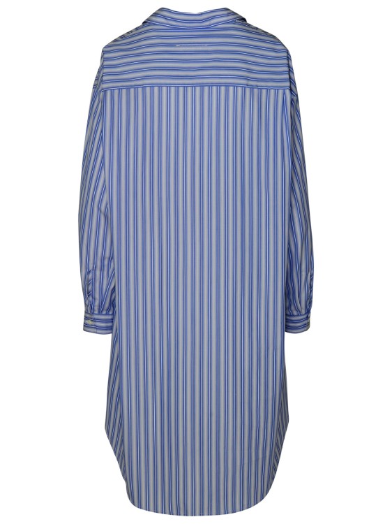 Shop Marc Jacobs (the) Long Striped Cotton Shirt In Blue