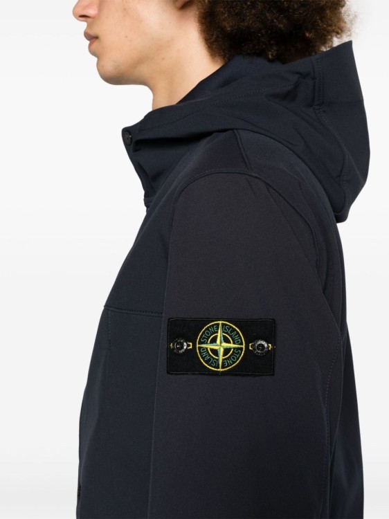 Shop Stone Island Compass Jacket In Blue